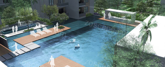 印度清奈酒店宴会区景观设计方案泳池设计