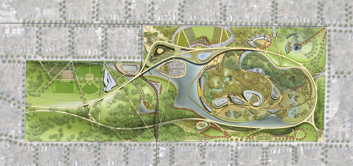 社区公园景观设计平面图
