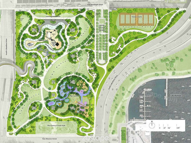 芝加哥玛吉戴利城市公园景观设计 landscape design plan.jpg