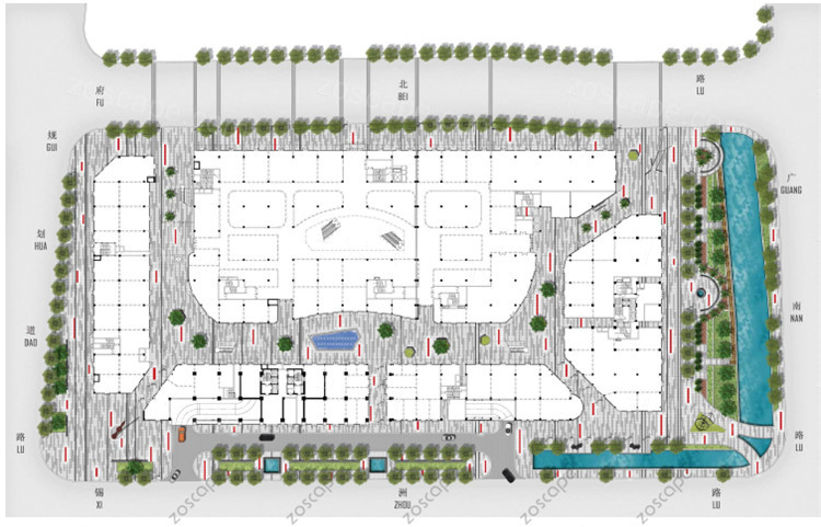  商业公共空间商业广场景观方案设计