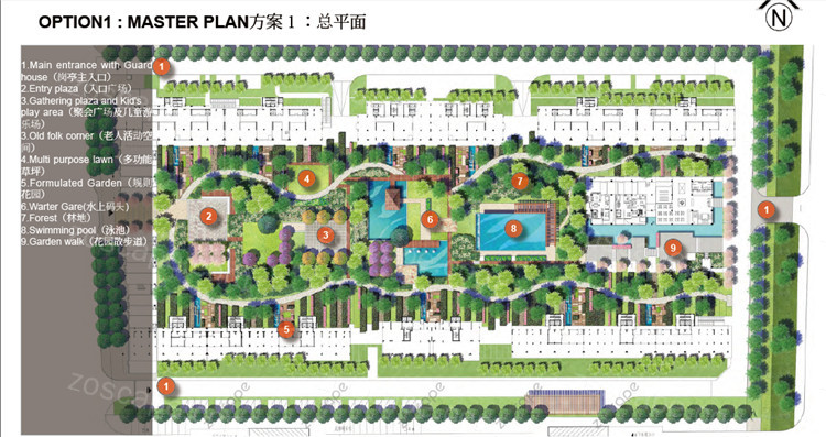 杭州新城金沙湖CBD附属地块景观概念设计方案文本