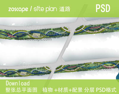 道路园林景观绿化PSD总平面图下载-平面图分层素材道路园林景观绿化PSD总平面图下载-平面图分层素材 ... ... ...