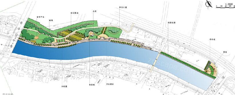 滨河景观  河岸公园 滨江规划 生态规划