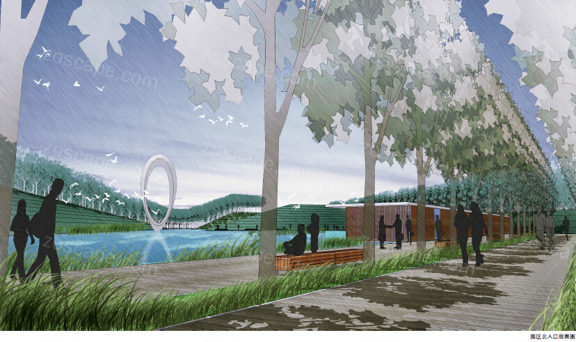 天津海河中央绿廊-城市道路-防护绿地整体景观改造方案设计