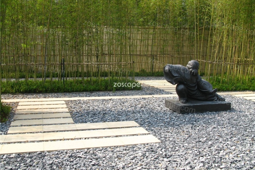 现代竹文化+中式景观-万科松湖中心千竹园景观
