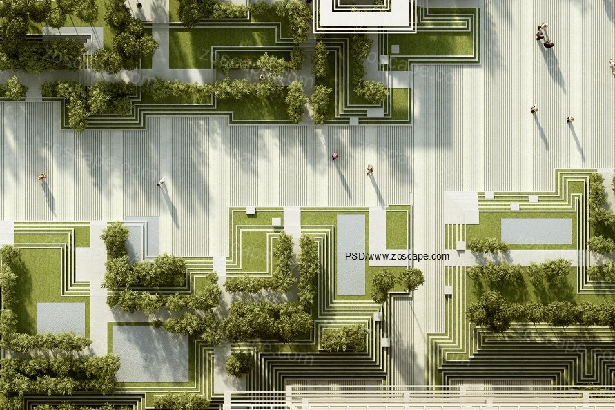  Indian garden design线性阶梯景观印度花园景观项目