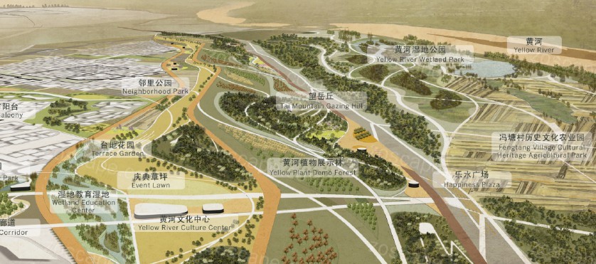 滨河大道花卉公园-沿河景观风光带概念规划设计文本