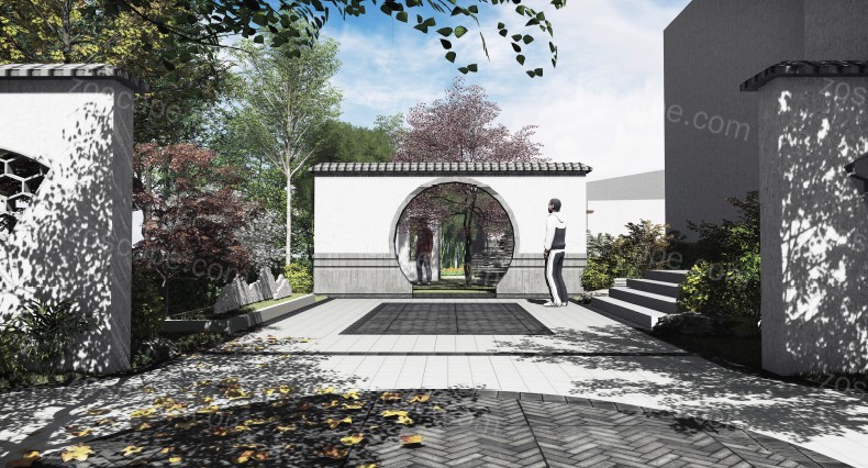 中国院子系列别墅小区私家庭院花园景观设计文本