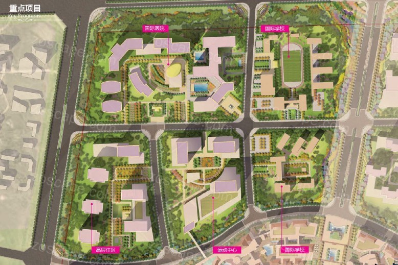  四川成都怡心湖国际新城概念景观规划-花园商务国际新区