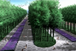 天津海河中央绿廊-城市道路-防护绿地整体景观改造方案设计 to 园林景观设计意向图库-园林景观学习网