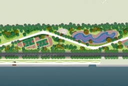 青岛滨海公园景观规划总图PSD-特色景观空间设计 to 园林景观设计意向图库-园林景观学习网