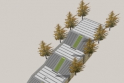 园林景观台阶模型-公园入口台阶SU单体模型 to 园林景观设计意向图库-园林景观学习网
