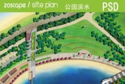 PSD文化公园-滨水公园景观设计总图下载 to 园林景观设计意向图库-园林景观学习网
