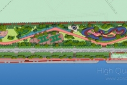 PSD青岛滨海新区生态景观海岸整体设计总图 to 园林景观设计意向图库-园林景观学习网