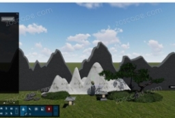 Lumion各版本通用配景模型新中式小品配景 to 园林景观设计意向图库-园林景观学习网