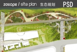 中新南京生态科技岛景观规划PSD平面图下载 to 园林景观设计意向图库-园林景观学习网