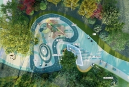 现代多功能活力岛-海洋主题儿童乐园-某高端住宅大区园林景观设计 to 园林景观设计意向图库-园林景观学习网