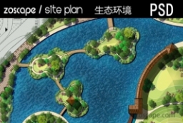 湖心岛-滨湖景观设计平面图-公园景观平面 to 园林景观设计意向图库-园林景观学习网