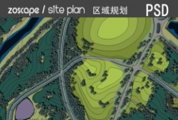 森林公园绿色基础设施规划-城市景观规划PSD总图 to 园林景观设计意向图库-园林景观学习网