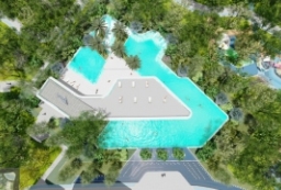中央花园庭院-特色喷泉泳池-某高端住宅区大区景观设计方案 to 园林景观设计意向图库-园林景观学习网