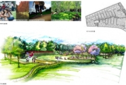 手绘北京复地元墅住宅区景观设计方案文本 to 园林景观设计意向图库-园林景观学习网