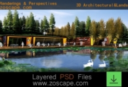 生态公园-旅游风景区景观建筑效果图 to 园林景观设计意向图库-园林景观学习网
