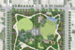城市中央公园-市民活动中心广场景观设计方案文本 to 园林景观设计意向图库-园林景观学习网