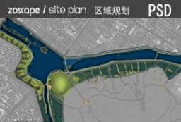 Master plan城市滨江流域片区总体规划设计平面图 to 园林景观设计意向图库-园林景观学习网