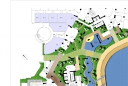 滨湖公园景观规划设计psd平面图 to 园林景观设计意向图库-园林景观学习网