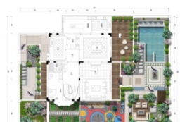 现代风格屋顶花园-别墅庭院PSD下载 to 园林景观设计意向图库-园林景观学习网