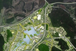 AOS滨水空间规划设计-生态城市景观规划PSD总平面图 to 园林景观设计意向图库-园林景观学习网