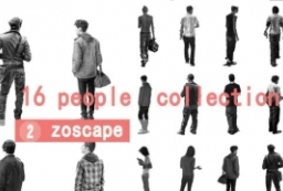 16组zoscape cutout people-男青年人物素材 to 园林景观设计意向图库-园林景观学习网
