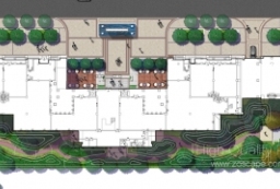 酒店入口环境艺术设计-建筑景观环境设计总图PSD下载 to 园林景观设计意向图库-园林景观学习网