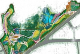 Ecopark滨江生态公园景观规划设计总平面图psd to 园林景观设计意向图库-园林景观学习网