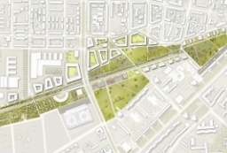 城市公园景观-道路沿线绿地景观规划设计PSD平面图 to 园林景观设计意向图库-园林景观学习网