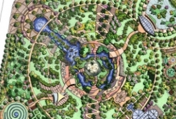上海沪东公共空间绿地景观设计方案文本下载（手绘） to 园林景观设计意向图库-园林景观学习网