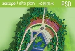 公园景观_滨水公园_滨江总平面图规划设计 to 园林景观设计意向图库-园林景观学习网