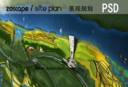 Planning带状滨水公园平面图-滨江景观规划 to 园林景观设计意向图库-园林景观学习网