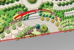 某生态湿地公园景观绿化设计平面图psd源文件 to 园林景观设计意向图库-园林景观学习网