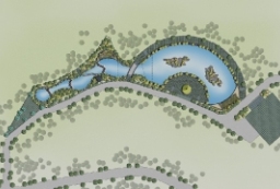 滨湖生态公园-城市休闲绿地PSD景观平面图 to 园林景观设计意向图库-园林景观学习网