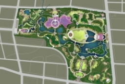 生态公园理念的植物园景观设计植物园PSD景观规划平面图 to 园林景观设计意向图库-园林景观学习网