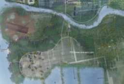 滨河景观-城市公园绿地景观设计PSD总图下载 to 园林景观设计意向图库-园林景观学习网