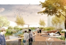 城市滨水湿地生态公园-社区休闲空间PSD效果图 to 园林景观设计意向图库-园林景观学习网