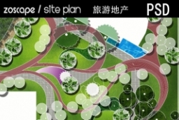 街头绿地-城市公园-社区公园PSD平面图 to 园林景观设计意向图库-园林景观学习网