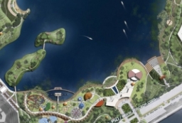 节点放大PSD平面图-滨湖主题文化旅游度假区景观规划PSD to 园林景观设计意向图库-园林景观学习网