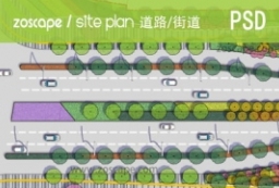 城市道路规划设计-道路景观设计总平面图 to 园林景观设计意向图库-园林景观学习网
