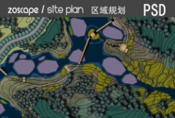 城市湿地psd总图-河滩地景观规划总平面图下载 to 园林景观设计意向图库-园林景观学习网