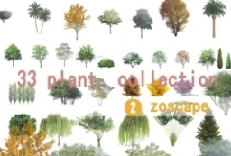 plant collection 国外高清乔木植物素材贴图集下载2 to 园林景观设计意向图库-园林景观学习网