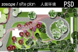 城市公园-社区公园-街头小游园PSD分层 平面图 to 园林景观设计意向图库-园林景观学习网