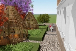 鸟巢蜂巢su模型下载-创意景观小品模型-景观构筑物模型 to 园林景观设计意向图库-园林景观学习网